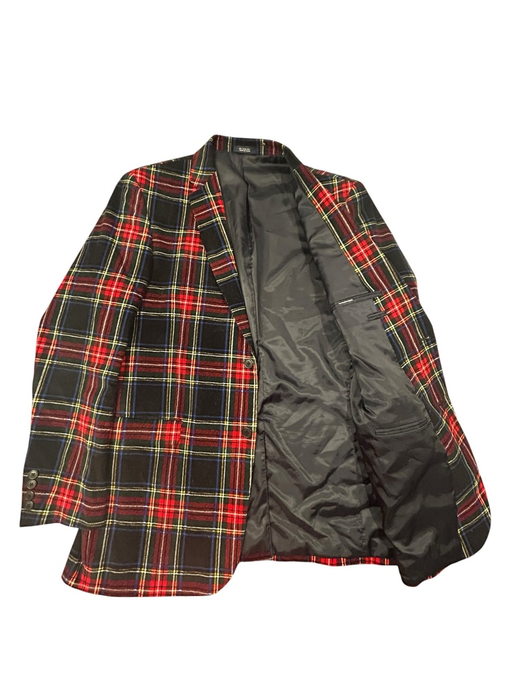 Saddlebred Plaid Corduroy Blazer Jacket 42 Long Cotton Men’s Red Green Blue